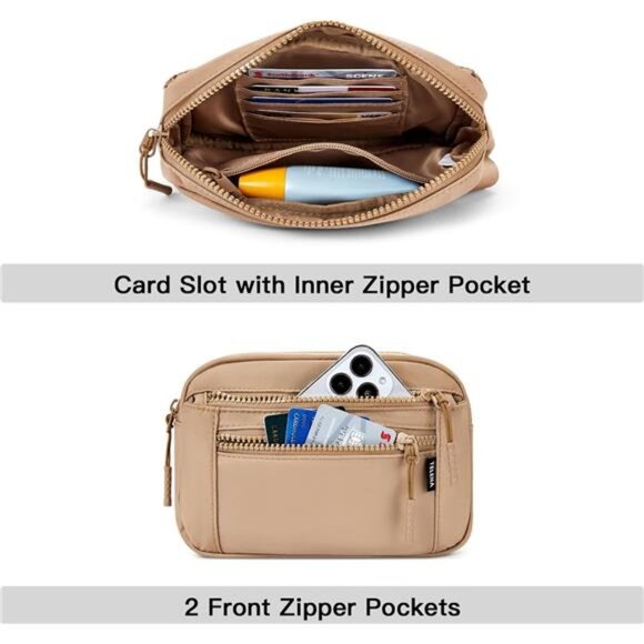 Fanny Packs with Adjustable Straps Camel - Picture 3 of 6
